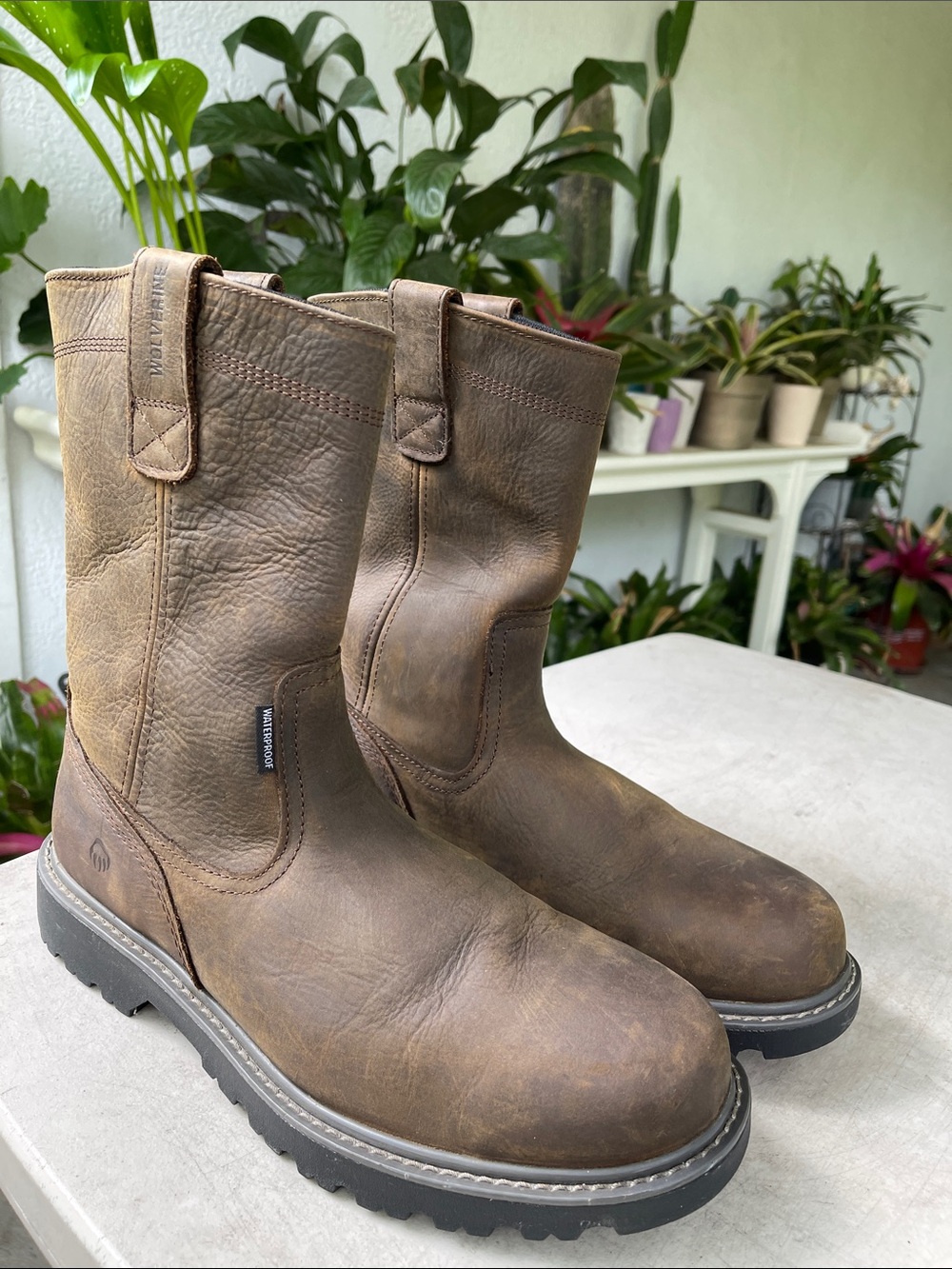 Wolverine Brown Work Boots